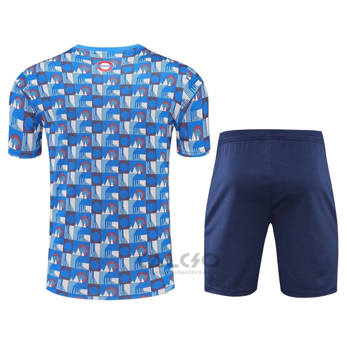 Tuta da Track Arsenal Manica Corta 2022-2023 Blu - Pantaloncini